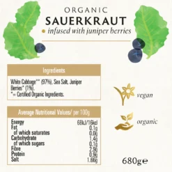 Sauerkraut Infused with Juniper Berries
