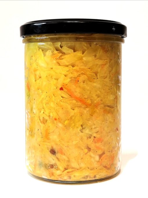 Sauerkraut with Turmeric - Fermented Food for Gut and Immune Health