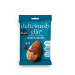 Salted Chocolate Dipped Almonds [Vegan]
