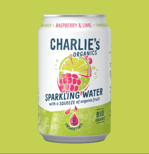 Organic Sparkling Water Raspberry & Lime Charlies