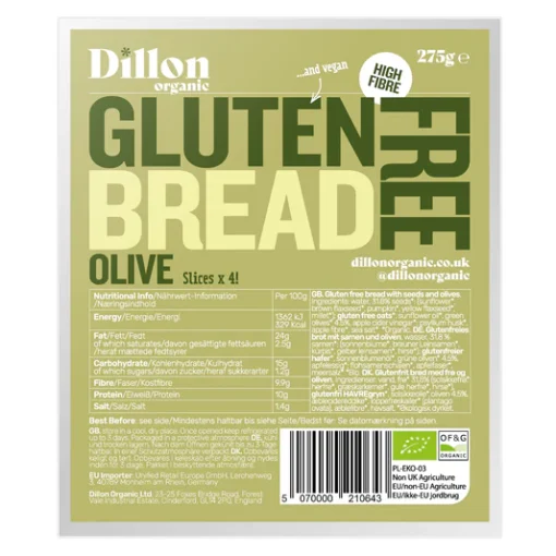 Gluten Free Olive Bread with Organic Seeds
