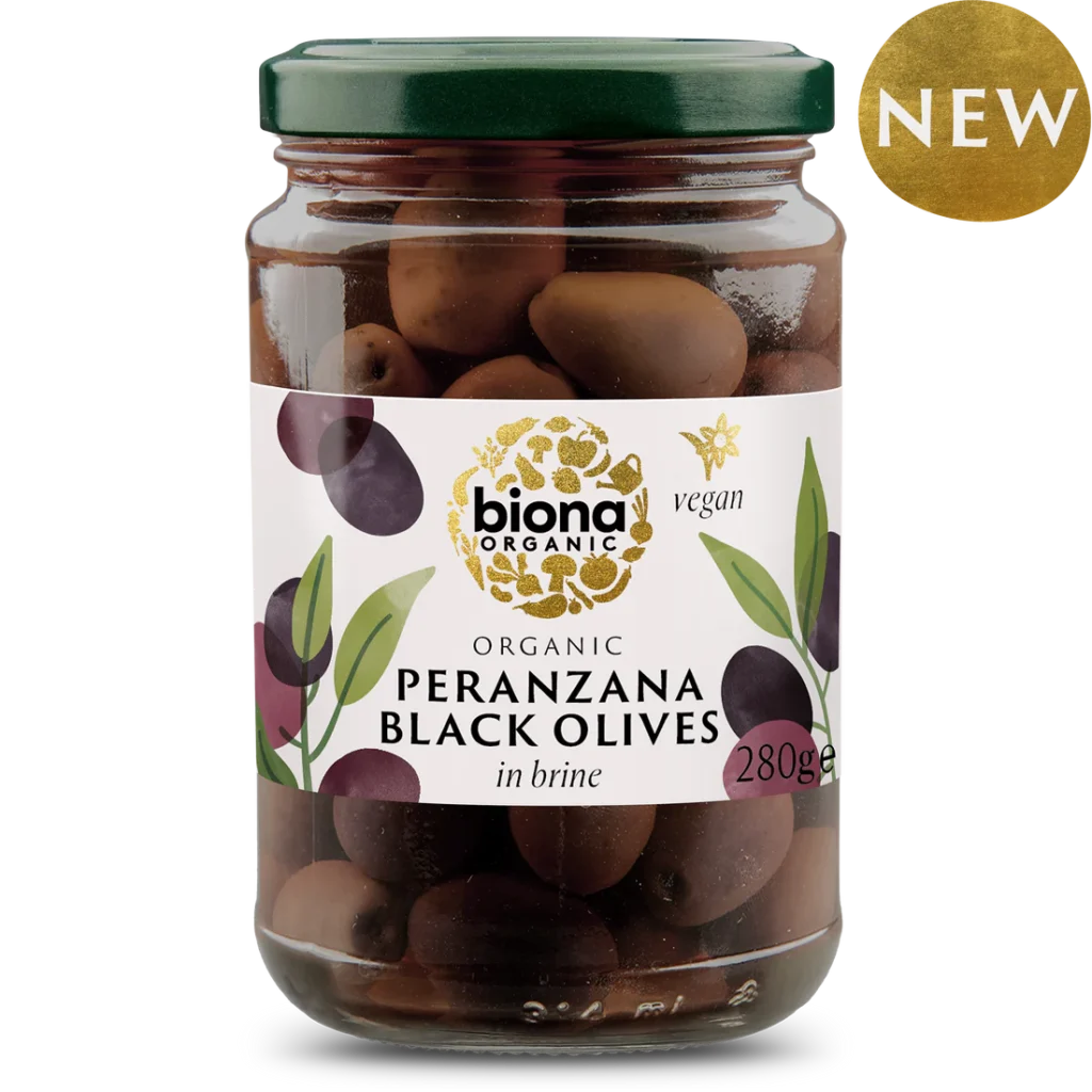 Black Whole Peranzana Olives Biona