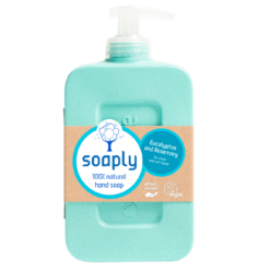 Soaply Liquid Hand Soap 100% Natural -Eucalyptus & Rosemary (300ml)