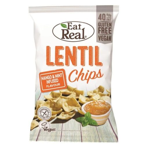 Lentil Chips Mango Mint Gluten fRee Eat Real